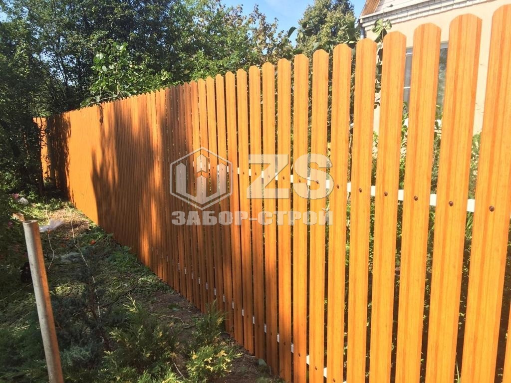 Забор из евроштакетника 119 метров Забор из евроштакетника 119 метров